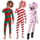 thumbnail image 1 of Mono de color con diseño de bastón de caramelo para cosplay, disfraz de rayas para Halloween, traje de festival, traje Zentai para fiesta de Navidad, 1 of 1