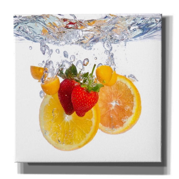 Epic Graffiti 'Fruit Splash I' Canvas Wall Art, 26"x26"