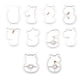 thumbnail image 2 of Juego de Cortadores de Galletas de Encaje, 10 Moldes de Plástico Antiadherente, Aptos para Uso Alimentario, Fáciles de Limpiar, Ideales para Decorar Pasteles, con Diseño de Cupcakes, para Todas Las E, 2 of 7
