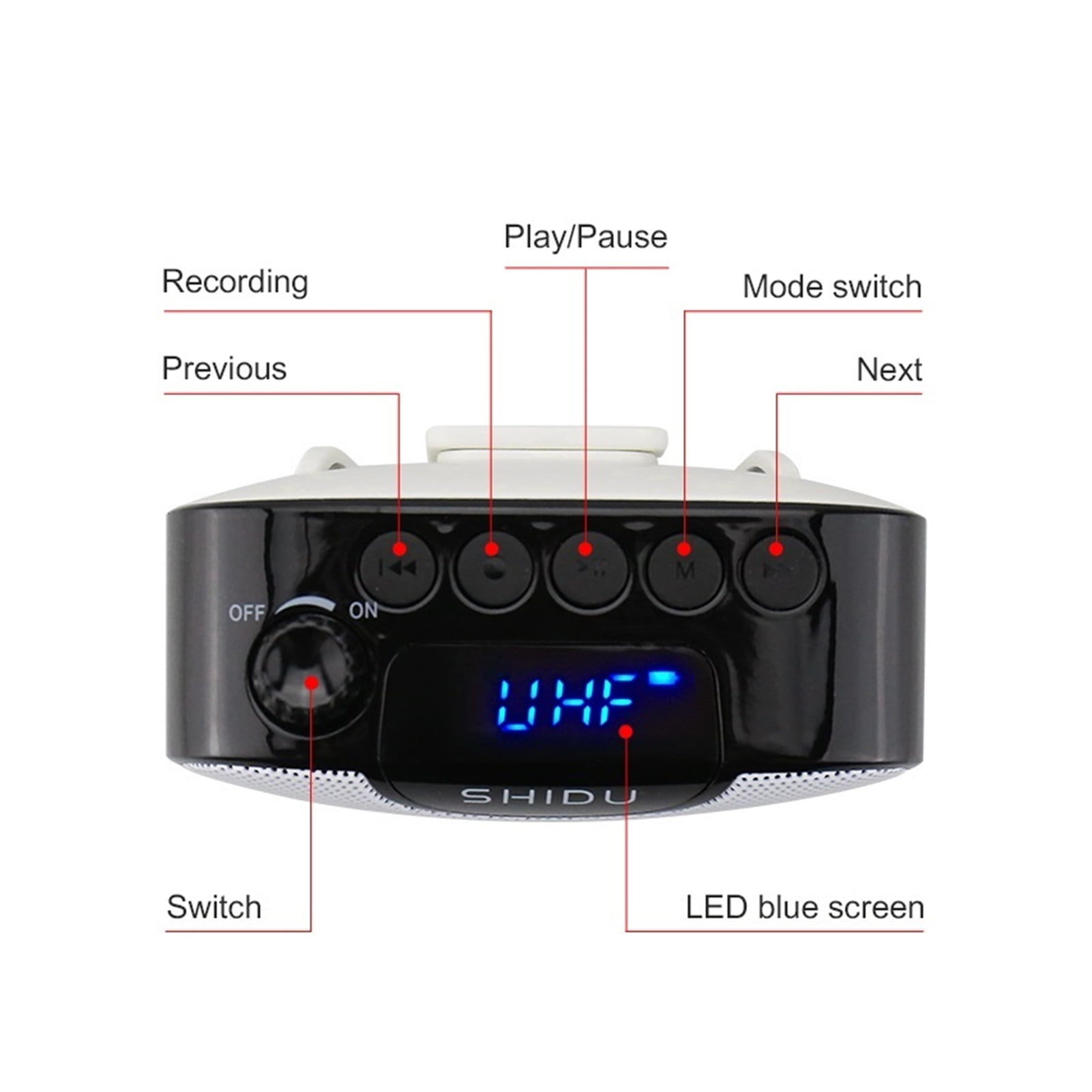Portable Voice Amplifier Wireless UHF Microphone Personal Mini Hifi Stereo AUX Audio Speaker For Teachers Instructor M500 ,Easy to Operate