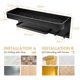 thumbnail image 3 of Black Shower Shelf, No Drilling Shower Shelf With Towel Rail And Hook, Aluminum, Rust Proof, For Bathroom And Kitchen, 3 of 5