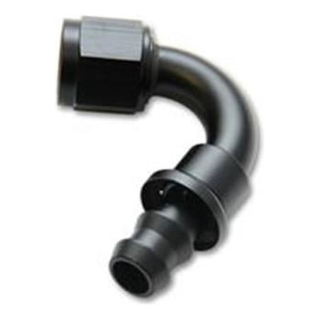 22204 Push-On 120 Degree Hose End Elbow Fitting Size -4 An - Black