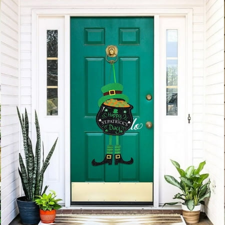 

Decorative Glass Beads Large Party Supplies St. Patricks Day Green Door Hanging Sign for Holiday Party Daily Decorations