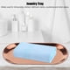 thumbnail image 5 of Organizador De Bandeja De Joyería, Bandeja De Toalla Ovalada De Acero Inoxidable Para Cosméticos Con Líneas Limpias, Almacenamiento Para Mesa De Comedor, Cocina, ,, 5 of 7