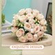 thumbnail image 3 of Ramo de novia de imitación de rosas, ramo de novia con flores, suministros para bodas, 3 of 6