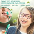 thumbnail image 4 of Disposable Toothbrushes with Toothpaste, 5 in 1 Mini Toothbrush & Floss & Tongue Scraper & Toothpick Set, Disposable Mini Toothbrushes with Toothpaste, Mini Portable Travel Set (Peach Flavor)-M, 4 of 7