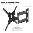 thumbnail image 3 of Ultra Slim Full Motion Articulating Tv Wall Mount, Supports 24-55 Inch Screens, Vesa Compatible, With Adjustable Tilt & Swivel For Comfortable Viewing Experience, Includes, 3 of 5