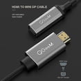 thumbnail image 2 of QGeeM HDMI to Mini DisplayPort Adapter 4K@30Hz Plug & Play for PC Laptop UHD Video Converter Cable, 2 of 5