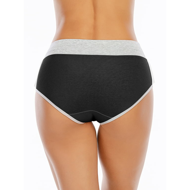 UMMISS Soft Cotton Underwear for Women, High Waist No Muffin Top Full  Coverage Plus Size Pants