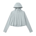 thumbnail image 6 of Drovellove Women's UPF 50+ Sun Protection Jacket – Lightweight Hooded Shirt with Thumb Holes, Breathable Quick-Dry Outdoor Cover Up for Hiking, Beach Vacation, Kayaking, Cycling, and Travel, 6 of 6