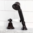 thumbnail image 4 of Kingston Brass KSK4305PLTR Transfer Valve Set For Roman Tub Filler, Oil Rubbed Bronze, 4 of 7