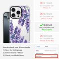 thumbnail image 2 of Funda de teléfono MOSNOVO para iPhone 16 Pro Buffertech Lavender, 2 of 6
