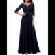thumbnail image 3 of Vestido Formal para Mujer, Vestido de Madre de la Novia, 3/4, Vestido de Invitada de Boda, Vestido de Noche . Azul Profundo S, 3 of 6