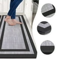 thumbnail image 4 of Gallickan Kitchen Mat Cushioned Anti Fatigue Rug, 17.7"x59" Waterproof Floor Mat, Non Slip, Standing and Comfort Desk/Floor Mats for House Sink Office, Black, 4 of 6