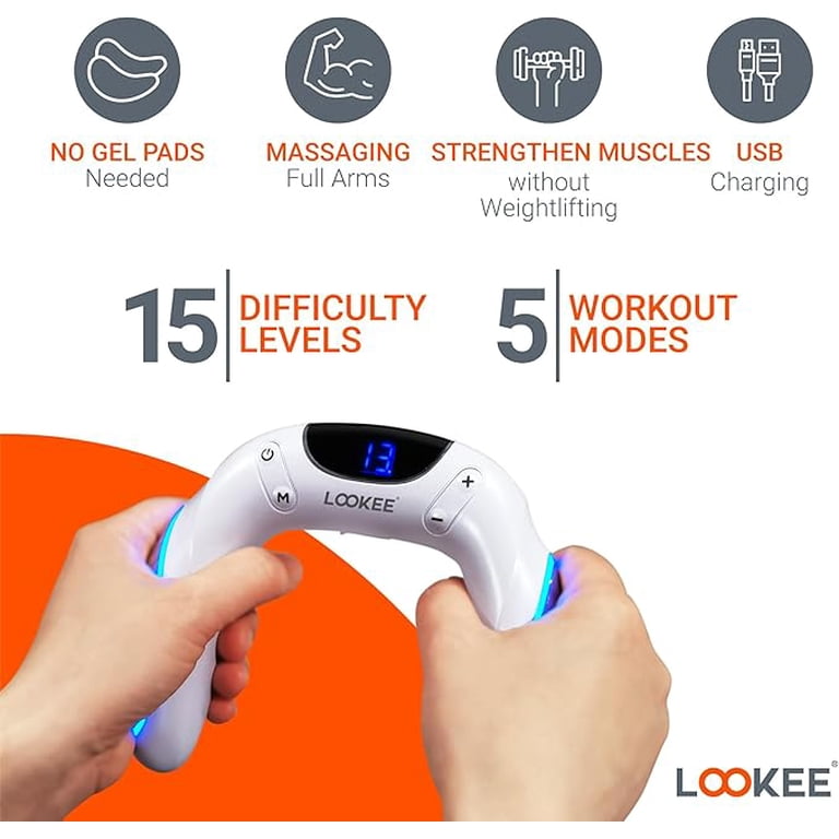 LOOKEE Arm Toner with Adjustable Levels and Modes for Strength and