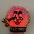 thumbnail image 4 of Halloween Clown Wreaths Decorative Door Halloween Wreath Hanging Pende Party Decoration Props 3D Glowing Wreath, 4 of 13