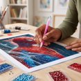 thumbnail image 4 of 5D DIY Superhero Diamond Painting Kit with Full Drill Crystal Rhinestones for Beginners Wall Art Decor 12x16 Inch, 4 of 7