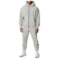 thumbnail image 2 of kamemir Men's Pull Over Hoodie(Light Gray,M), 2 of 6