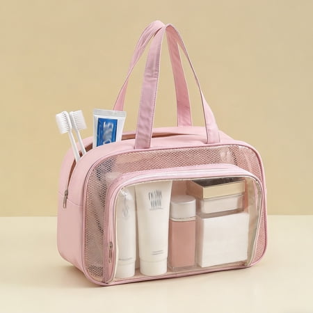 Dry Wet Separation Bag  Waterproof Travel Storage Bag with Double Layer PVC Toiletry Organizer for Gym Swim Beach Portable Wet Pack for Camping Fitness Sport Bag