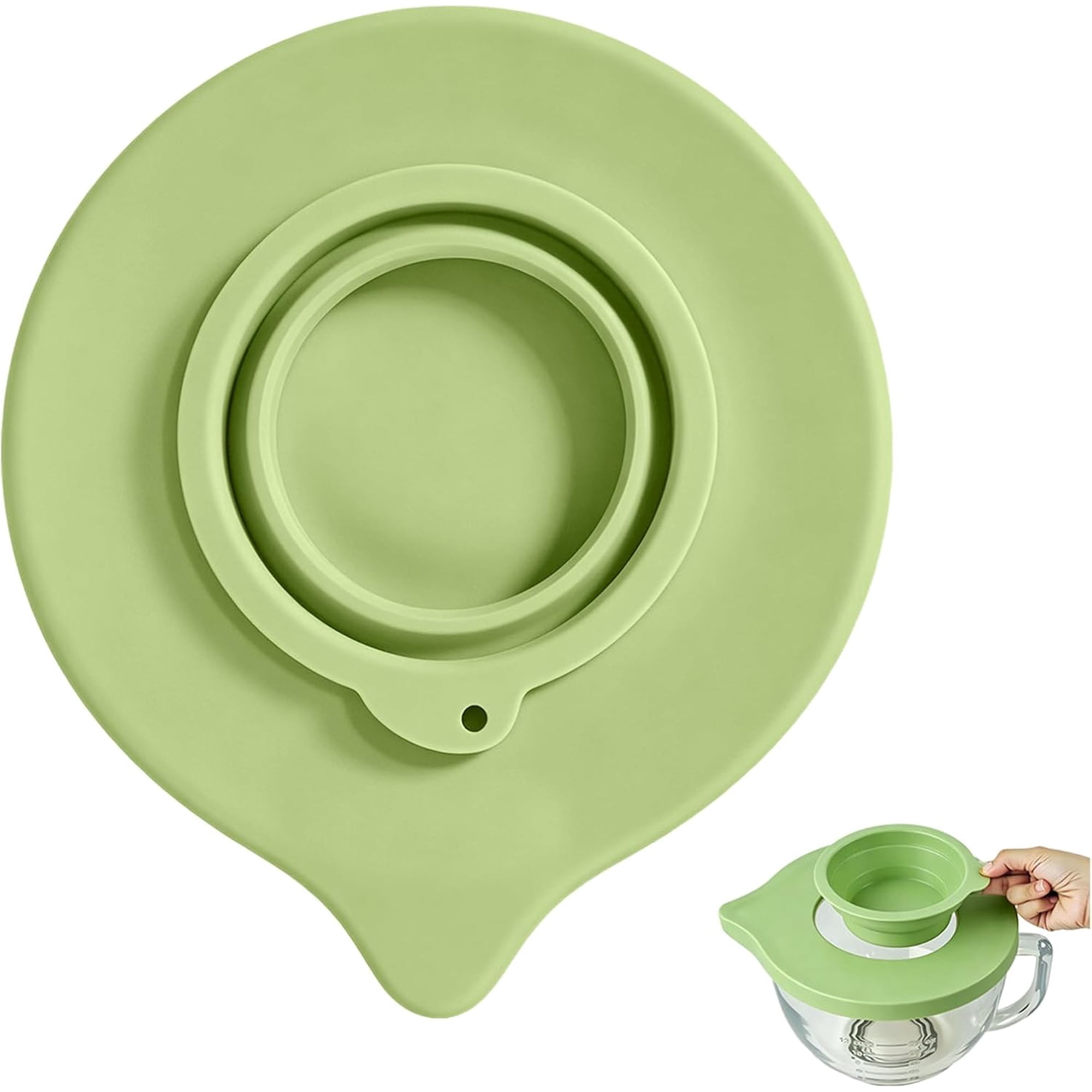 PQPO Silicone Mixer Bowl Cover Compatible with KitchenAid 4.5–5Quart Tilt-Head Stand Mixer Bowl | Silicone material