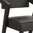 thumbnail image 4 of Bellamy Studios Snyder Upholstered Wood Bar Height Stool, Blackwash, 4 of 11