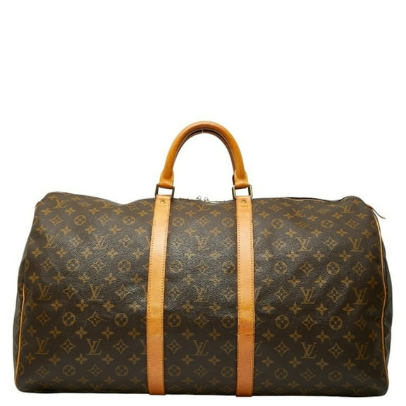 Pre-Owned Louis Vuitton Monogram Keepall 55 Boston Bag/Travel Bag M41424 Brown... (Good)