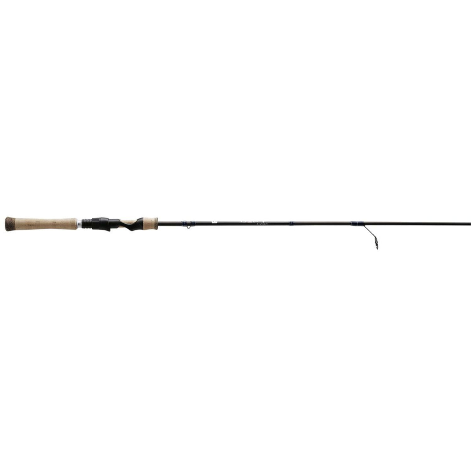 13 FISHING One 3 Defy Silver 6'6" Light Spinning 2-Piece Rod #DEFSS66L-2 