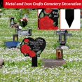 thumbnail image 4 of Grave Decorations for Cemetery Memorial Stake with Red Rose | Sympathy Gift and Remembrance Gift for Loss of Mom | Metal Yard Art for Cemetery Lawn | Outdoor Garden Decor 1 Piece, 4 of 8