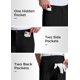 thumbnail image 5 of Pantalones de golf Willit para hombre, elásticos, de secado rápido, negros, 5 of 7