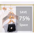 thumbnail image 3 of Clothes Hanger Connector Hooks, 40 Pcs Coat Hanger Hooks Super Space Saving For Closet, White, 3 of 4