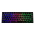 thumbnail image 1 of Teclado pequeño con cable para juegos de escritorio, portátil y k401 de 61 teclas, teclado luminoso RGB, 1 of 6