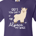 thumbnail image 4 of Inktastic Gigi's You Say Alpaca My Bags Youth T-Shirt, 4 of 5