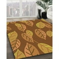 thumbnail image 2 of Ahgly Company Indoor Square Patterned Mahogany Brown Area Rugs, 8' Square, 2 of 6