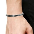 thumbnail image 2 of Arista Men's Skull Design Bangle in Black Plated Solid Stainless Steel, 8", 2 of 2