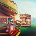 thumbnail image 2 of Atelier B Art Studio 12x12 Gold Ornate Wood Framed with Double Matting Museum Art Print Titled - Carousel in a Carnaval, 2 of 4