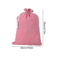 thumbnail image 2 of Christmas Drawstring Bags, Large Plaid Gift Bags for Holiday Wrapping, Reusable Christmas Candy Bags for Party Favors, Xmas Gift Sacks for Presents, Storage and Decor, 2 of 9