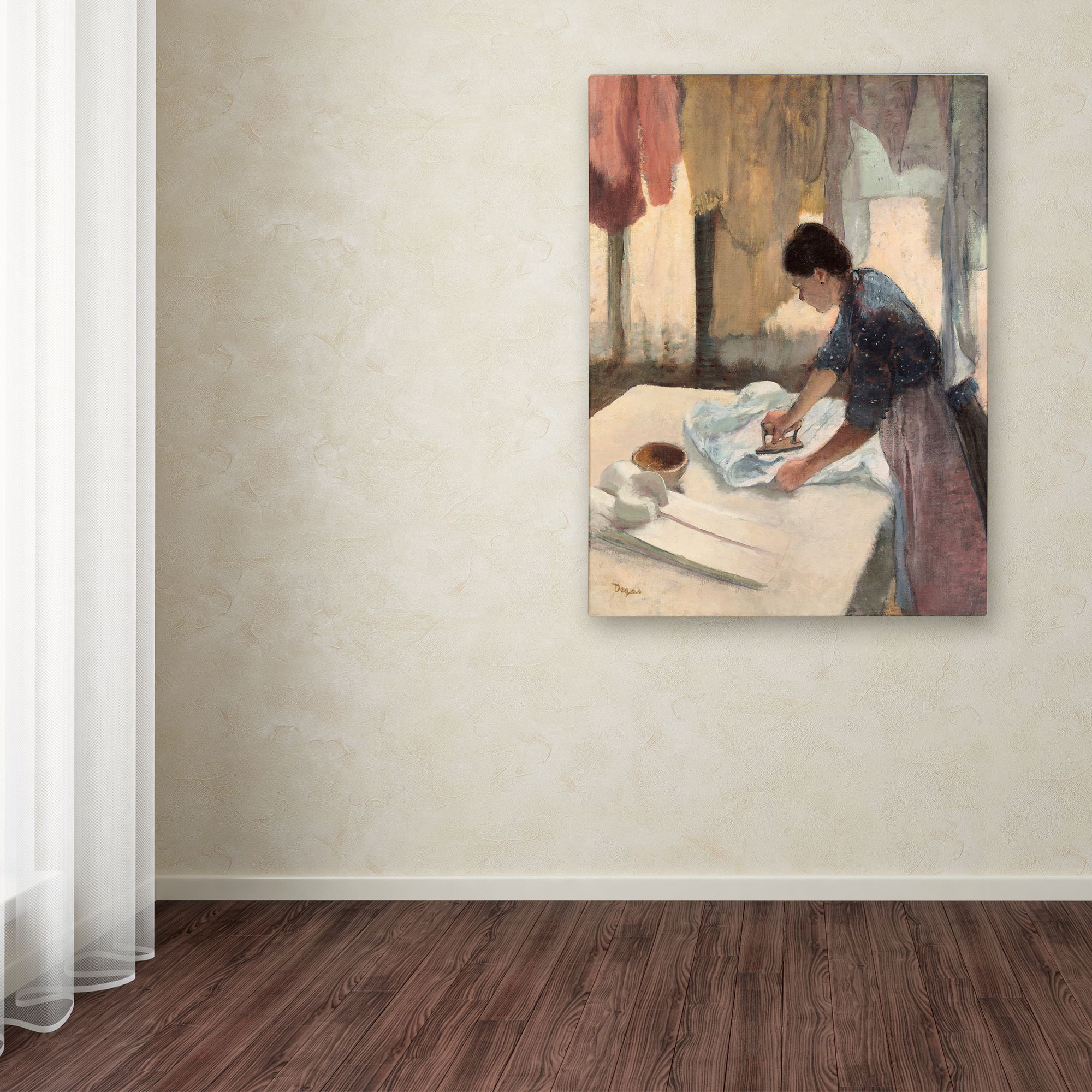 Trademark Fine Art 'Woman Ironing 1876-87' Canvas Art by Edgar Degas