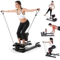 thumbnail image 1 of X FACTOR Multifunction Adjustable Squat Machine Deep Sissy Squat Leg Exerciser Push Up Ab Strength Training Home Gym Workout with 2X Exercise Handles, 1 of 9