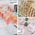 thumbnail image 4 of Efavormart 125 Pcs Candy Striped Paper Straws Silver Foil Swirl Straws For Wedding Birthday Party Dance Banquet - White / Silver, 4 of 10