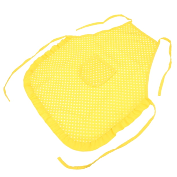 M Buder Set de 11 Piezas Juego de Rol de Cocina con Delantal Infantil Gorro de Chef Guante de Horno Resistente Moldes para Galletas y Herramientas de Repostería Juguetes Educativos Amarillo (28 cm)