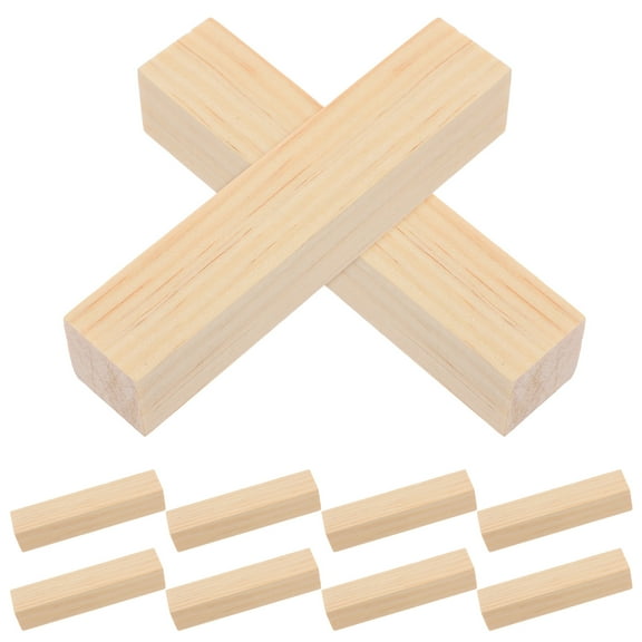 10pcs Wooden Craft Dowels Wood Crafts Wooden Craft Rods Heavy-Duty Dowel Diy Wood Planks Carving Wood Rods Wooden Dowels