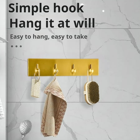 

Yanerim Stainless Steel Storage Hook Key Holder High Load-Bearing Capacity Corrosion Resistance Easy Installation Towel Hook Coat Hanger