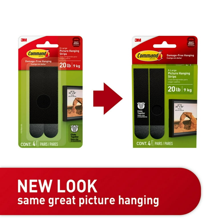 Command 20 Lb. Picture Hanging Strips, Black, 4 Pairs - Town Hardware &  General Store