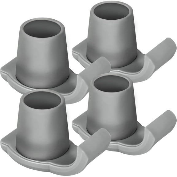 Walker Skis Glides for Folding Walkers, Walker Glides for Seniors, Essentials Walker Accessories Mobility Aid Accessory for Seniors-Gray4.0