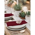 thumbnail image 6 of Cloth Napkins Set of 6 - 20x20 Inches, Pure Red Wine Washable Reusable Table Napkins, Simple Solid Color Soft & Absortbent Dining Napkin for Party Wedding Hotel Restaurant, 6 of 8