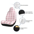 thumbnail image 6 of Pofeuu Plaid Heart Print Automotive Car Seat Covers Flat Cloth Full Set Seat Covers,Car Seat Covers front seats for Cars Trucks and SUVs-1, 6 of 9
