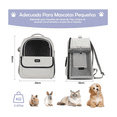 thumbnail image 3 of Mochila Trasportadora Para Mascotas, Cierre Lab.G Gris, 3 of 5