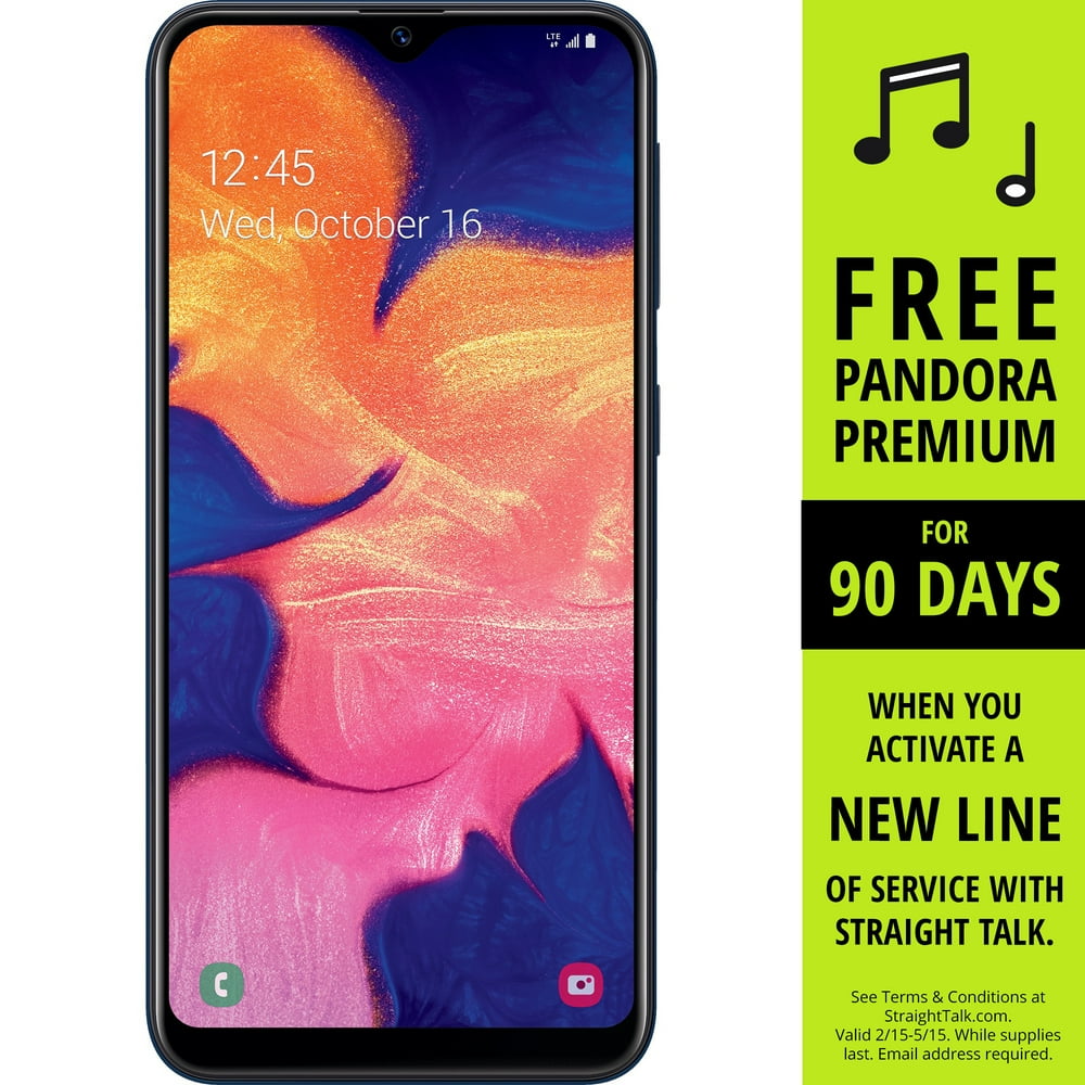 Straight Talk Samsung Galaxy A10e, 32GB, Black Prepaid Smartphone