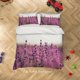 thumbnail image 3 of 3D Floral Lavanda Funda de edredón Set Ropa de cama Set Funda de edredón Funda de almohada 269, 3 of 3
