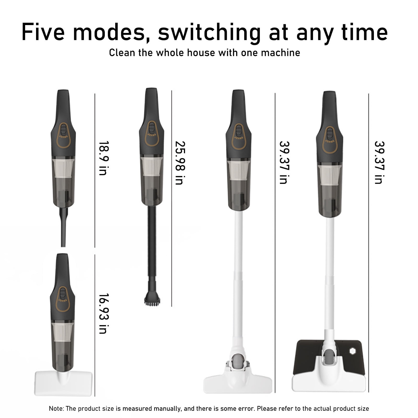 BZPIZ Floor Care Flash Cordless Vacuum Cleaner 60 Mins Runtime Self-Standing Vacuum Cleaners for Home, Stick Vacuum with Charging Dock Station Removable Battery for Hard Floor
